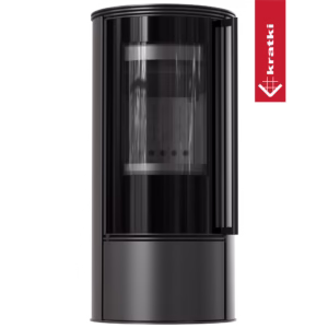 SALAMANDRA LENHA KRATKI SKADI PRETO Ø150 5.5KW