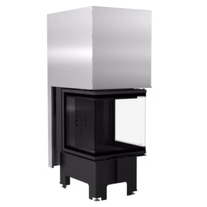 RECUPERADOR LENHA AR 3 FACES KRATKI NBC 500/500 PRETO Ø200 8KW