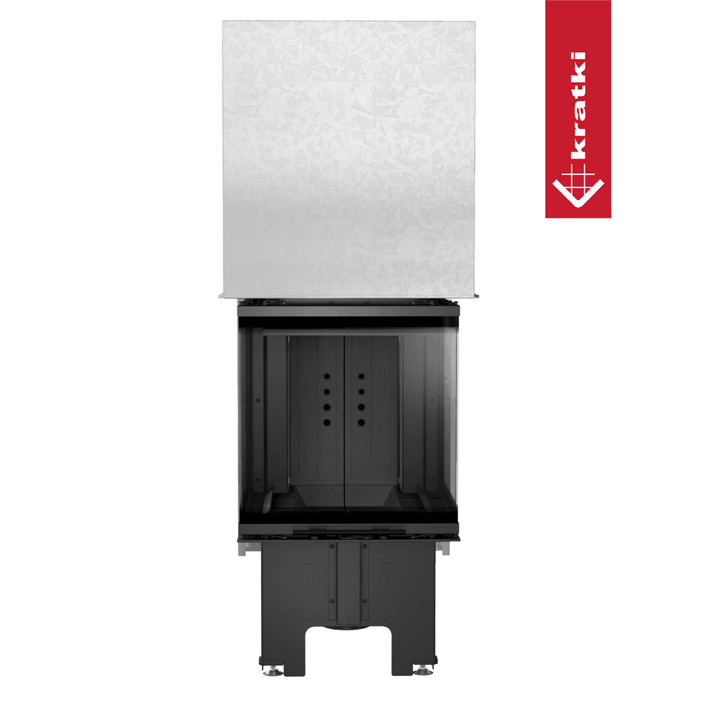 RECUPERADOR LENHA AR 3 FACES KRATKI NBC 500/500 PRETO Ø200 8KW - Image 3