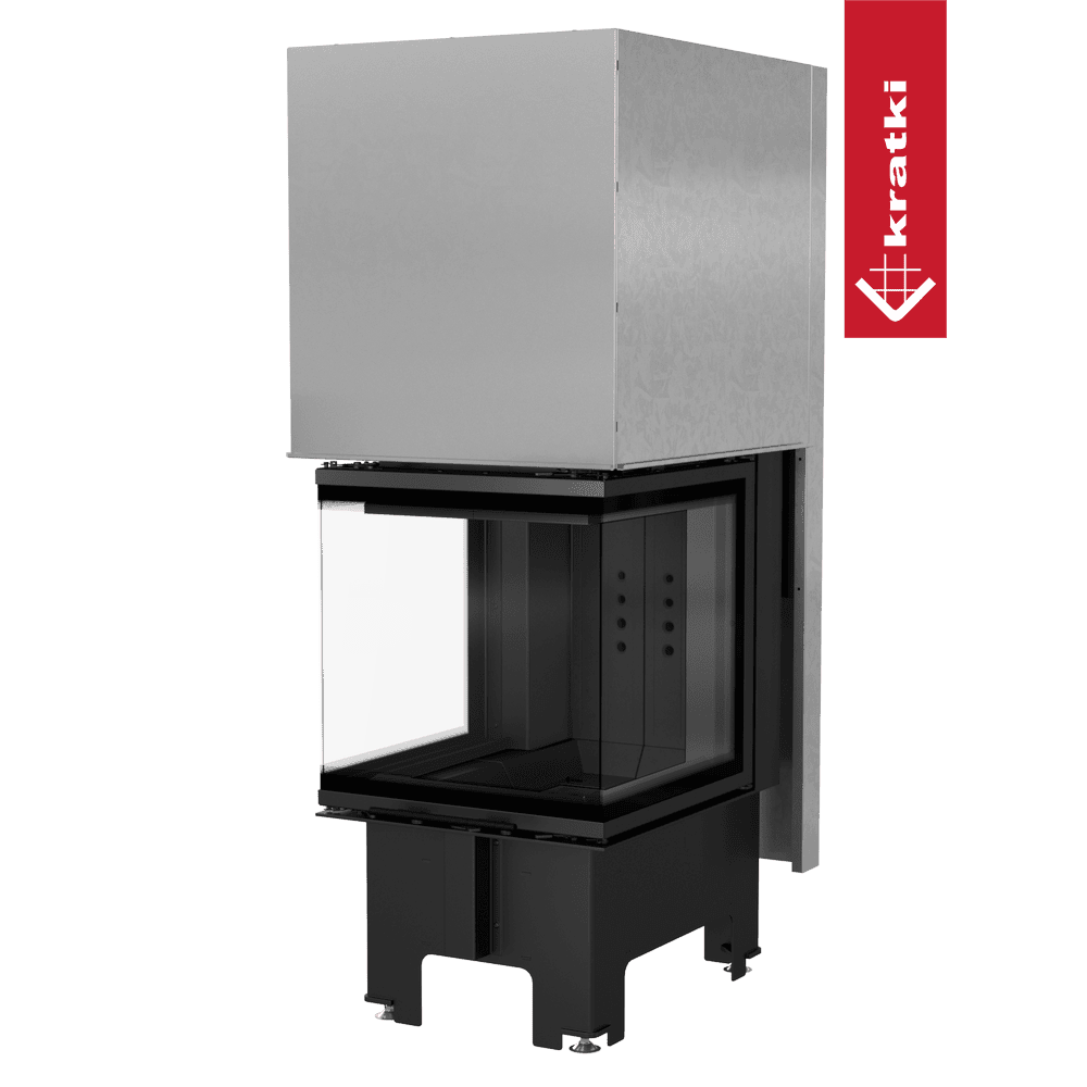RECUPERADOR LENHA AR 3 FACES KRATKI NBC 500/500 PRETO Ø200 8KW - Image 4