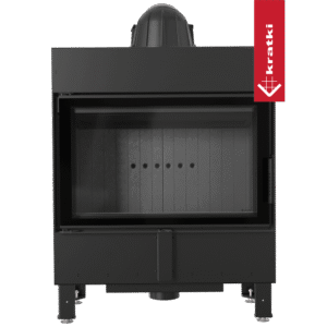 RECUPERADOR LENHA AR KRATKI LUCY 14 SLIM PRETO Ø160 10KW