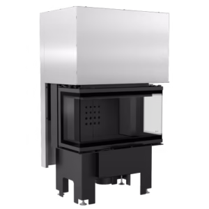 RECUPERADOR LENHA AR 3 FACES KRATKI NBC 680/280 PRETO Ø160 7KW