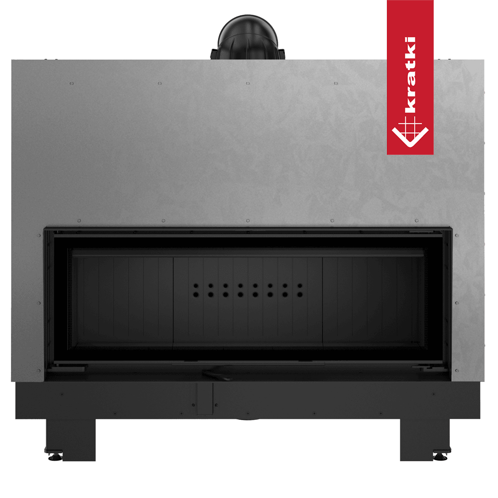 RECUPERADOR LENHA AR KRATKI MB120 PRETO G Ø200 20 KW