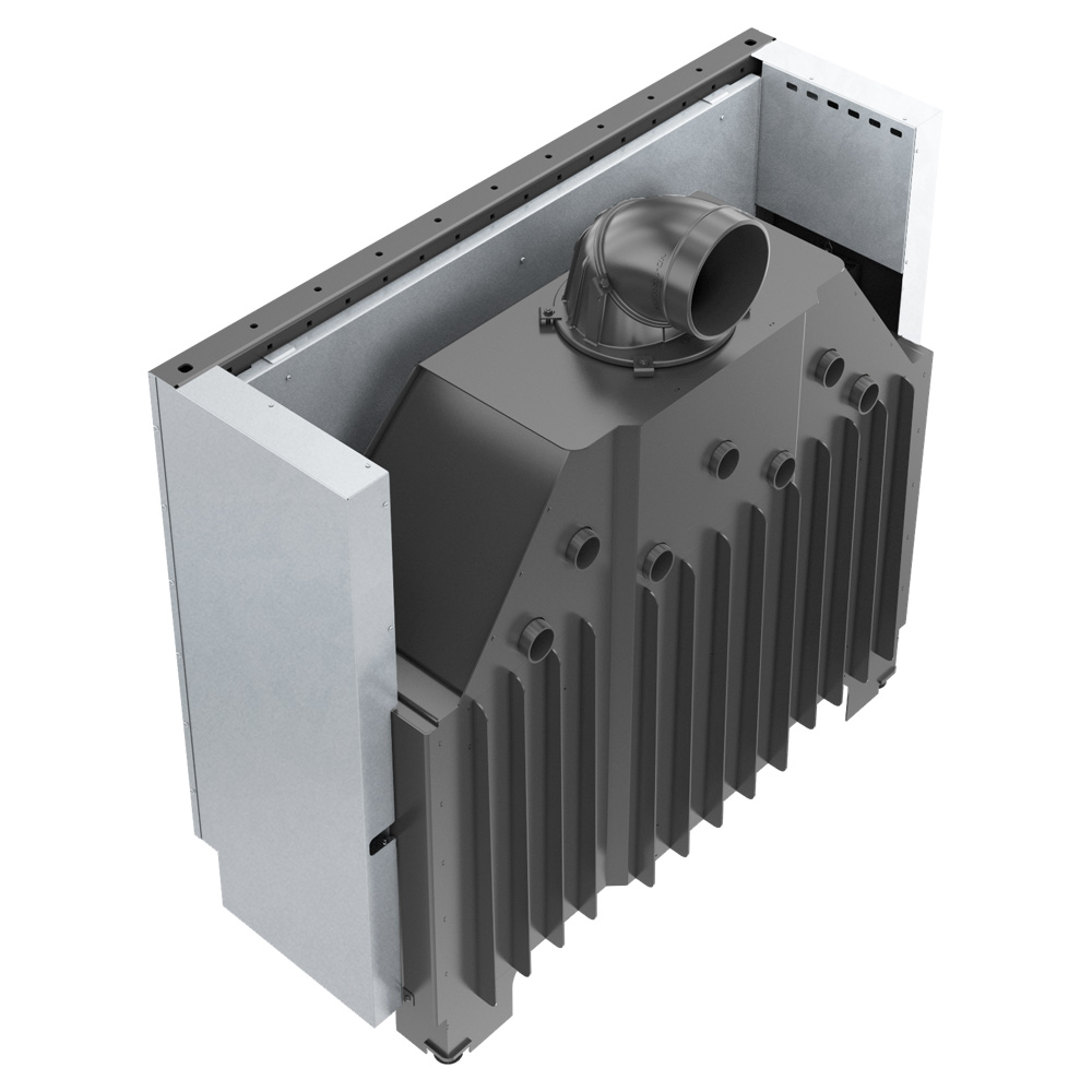 RECUPERADOR LENHA AR KRATKI MB120 PRETO G Ø200 20 KW - Image 3