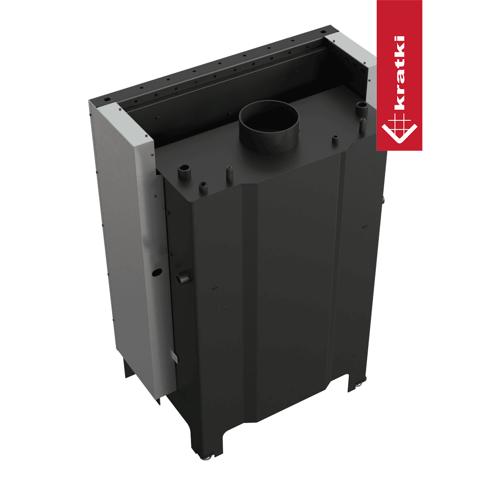 RECUPERADOR A LENHA IDRO GUILHOTINA KRATKI MBO PRETO Ø200 15KW - Image 3