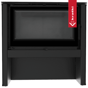 SALAMANDRA A LENHA KRATKI JUNO INTERIOR PRETO Ø160 12KW PRETA