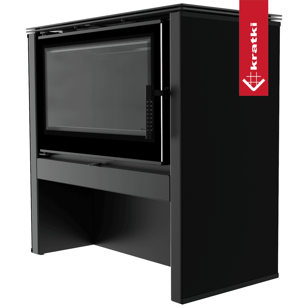 SALAMANDRA A LENHA KRATKI JUNO INTERIOR PRETO Ø160 12KW PRETA - Image 2