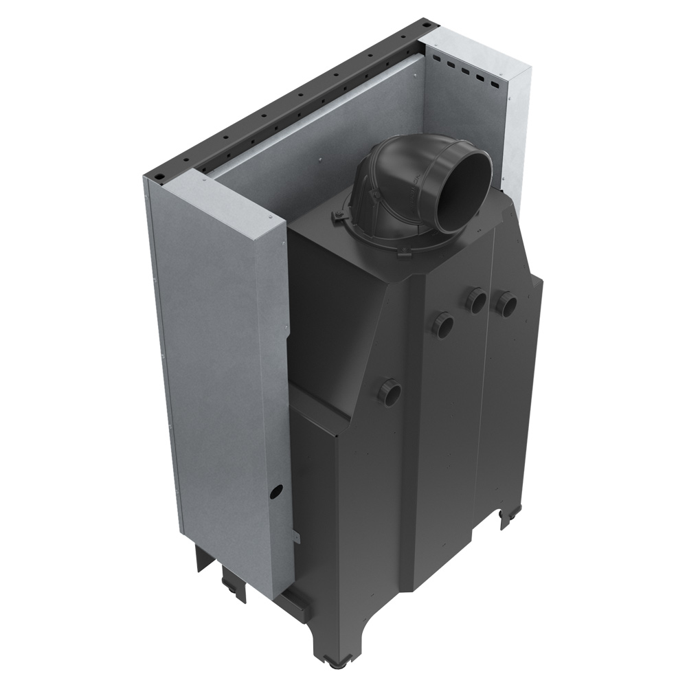RECUPERADOR LENHA AR GUILHOTINA KRATKI MBO PRETO G Ø200 15KW - Image 4