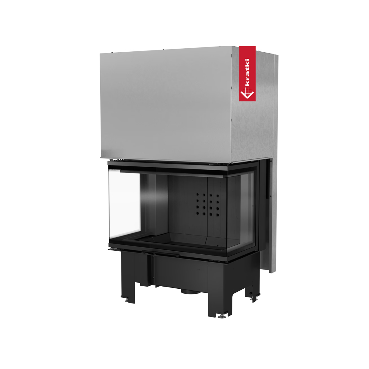 RECUPERADOR LENHA AR 3 FACES KRATKI NBC 800/400 PRETO Ø200 10 KW - Image 3