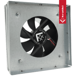 KRATKI ACESSÓRIO CONECTOR GRELHA 17x17xØ125 C/VENTILADOR S/TERMOSTATO
