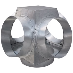 KRATKI ACESSÓRIO DISTRIBUIDOR DE AR QUENTE EM CONE 4 SAÍDAS Ø150/4x100