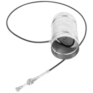 KRATKI ACESSÓRIO REGULADOR DE TIRAGEM GALVANIZADO Ø150 C/CABO 1.3MT