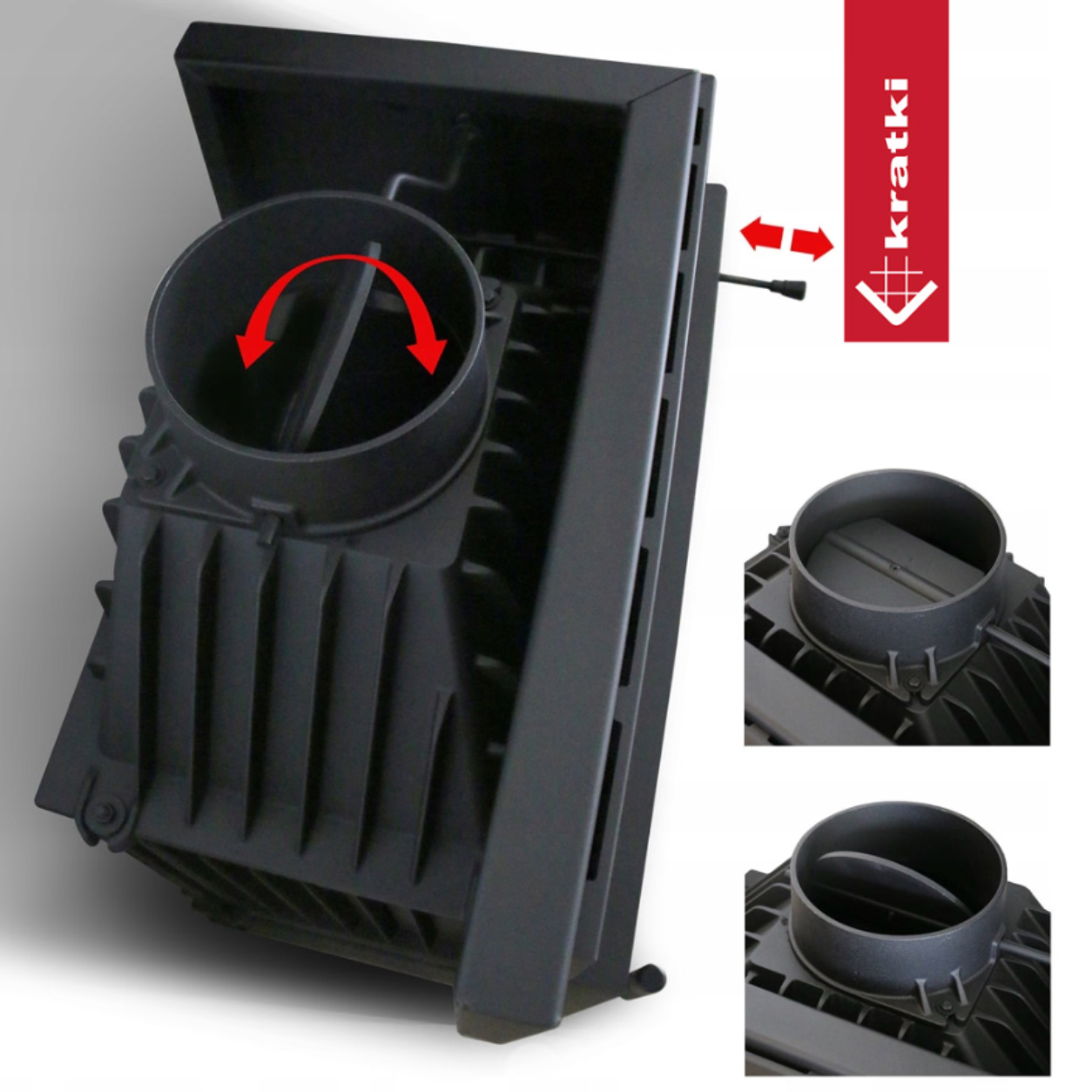 RECUPERADOR LENHA AR CANTO ESQUERDO KRATKI SIMPLE M/S Ø150 8 KW - Image 5